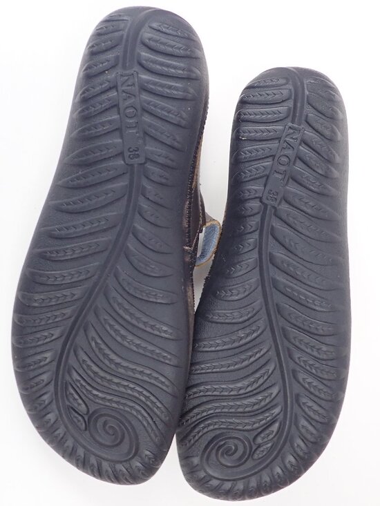 Naot Womens Sz 7/7.5 EU 38 Brown Gold Leather Kirei Mary Jane Shoes - Picture 10 of 12